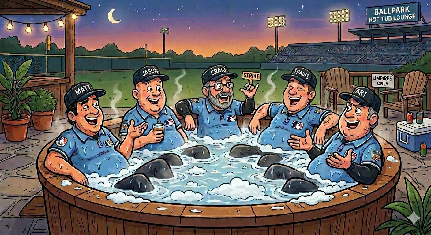 Umpires in a Tub